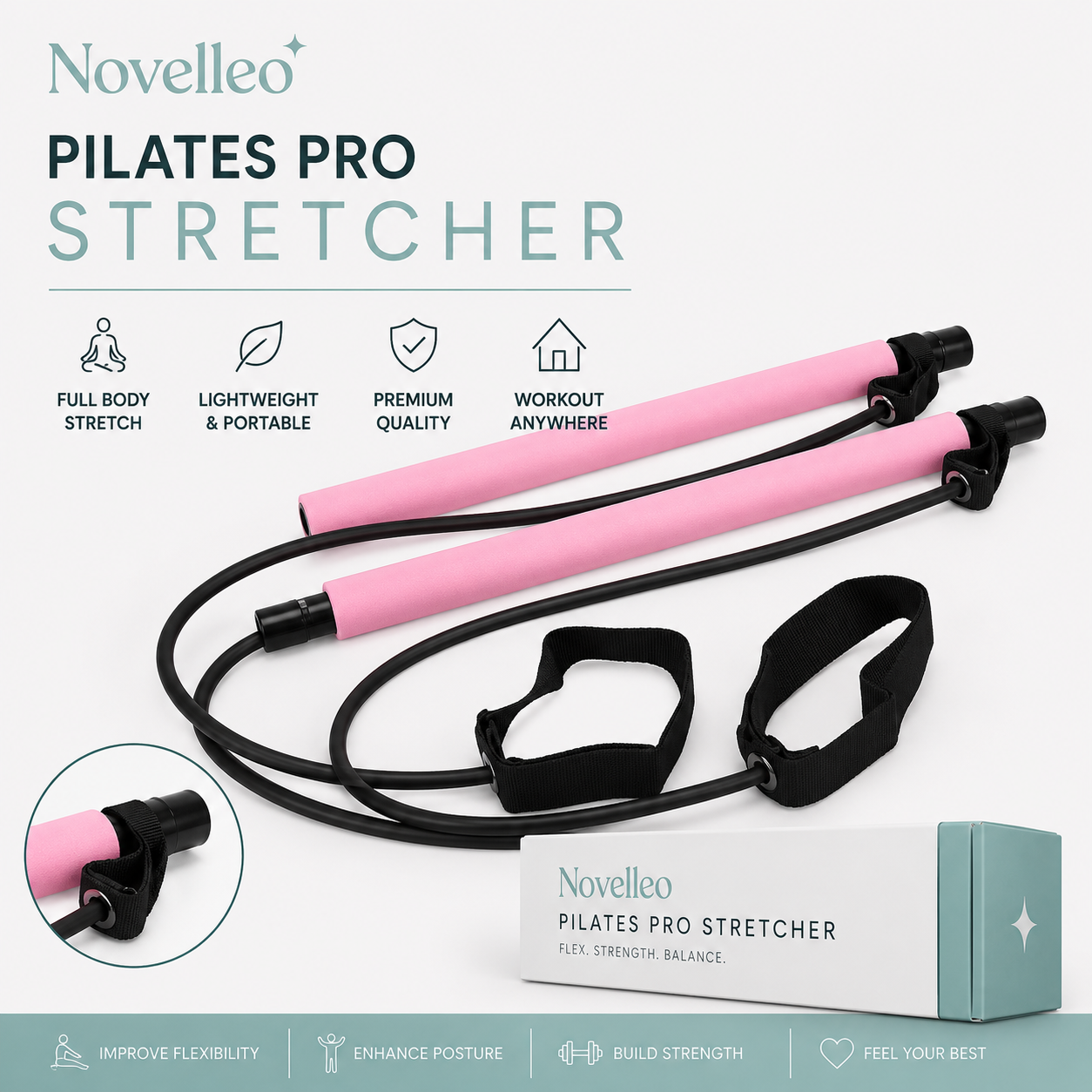 Novelleo Pilates Pro Stretcher