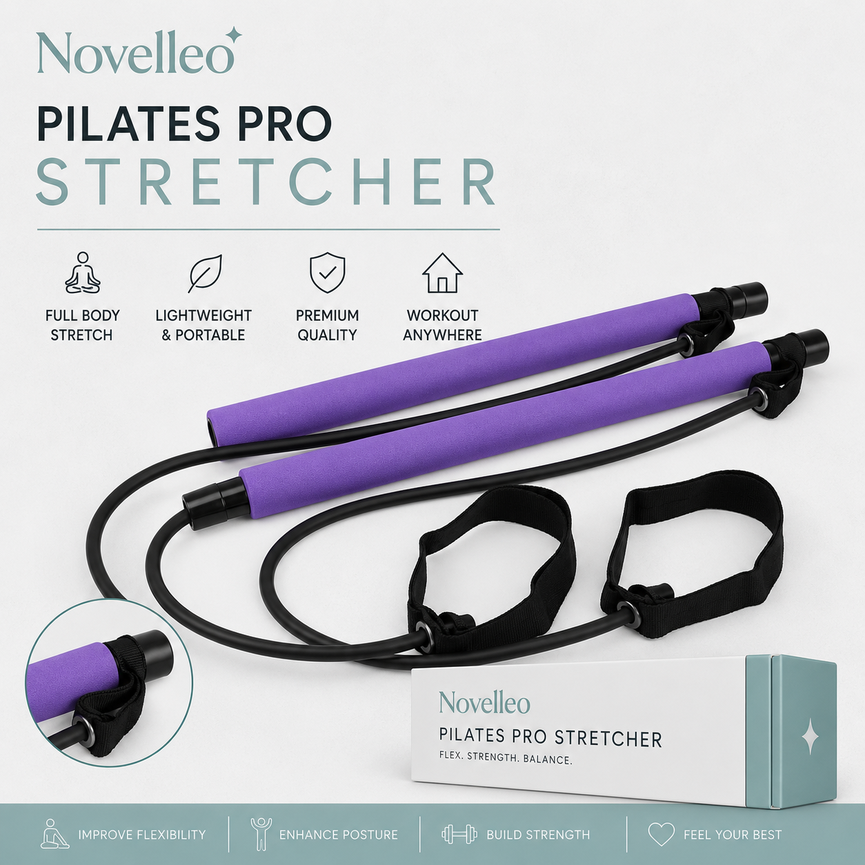 Novelleo Pilates Pro Stretcher
